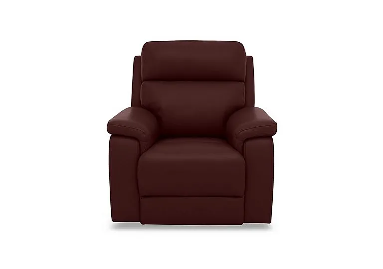 Raven Leather Chair - Montana Ruby