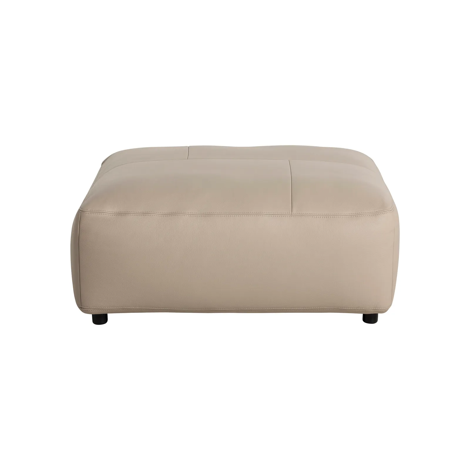 Adessa Stool Medium Square 100X100Cm, Neutral Leather | Barker & Stonehouse 2