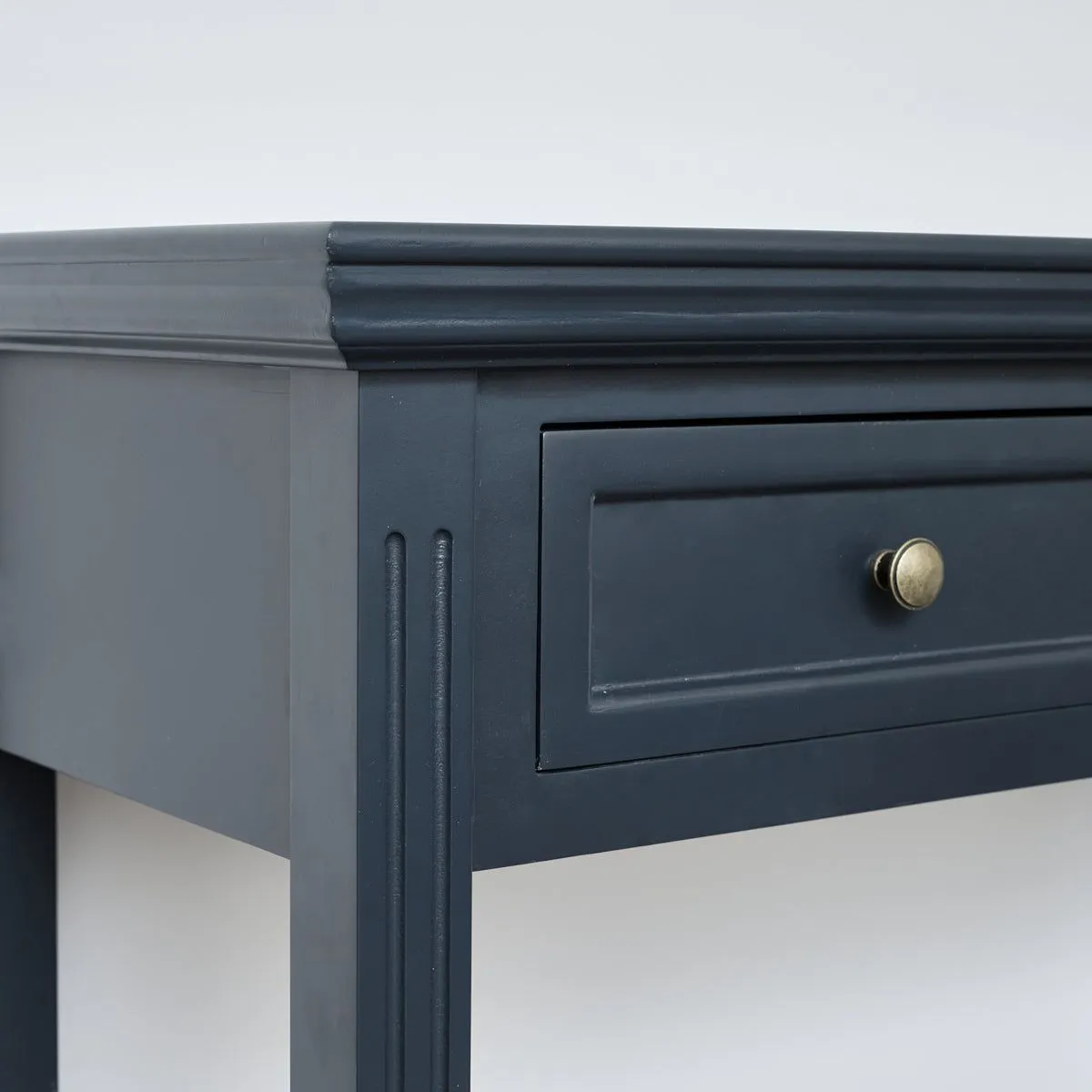 Melody Maison Large Dressing Table, Mirror & Stool Set - Daventry Navy Black Range 2