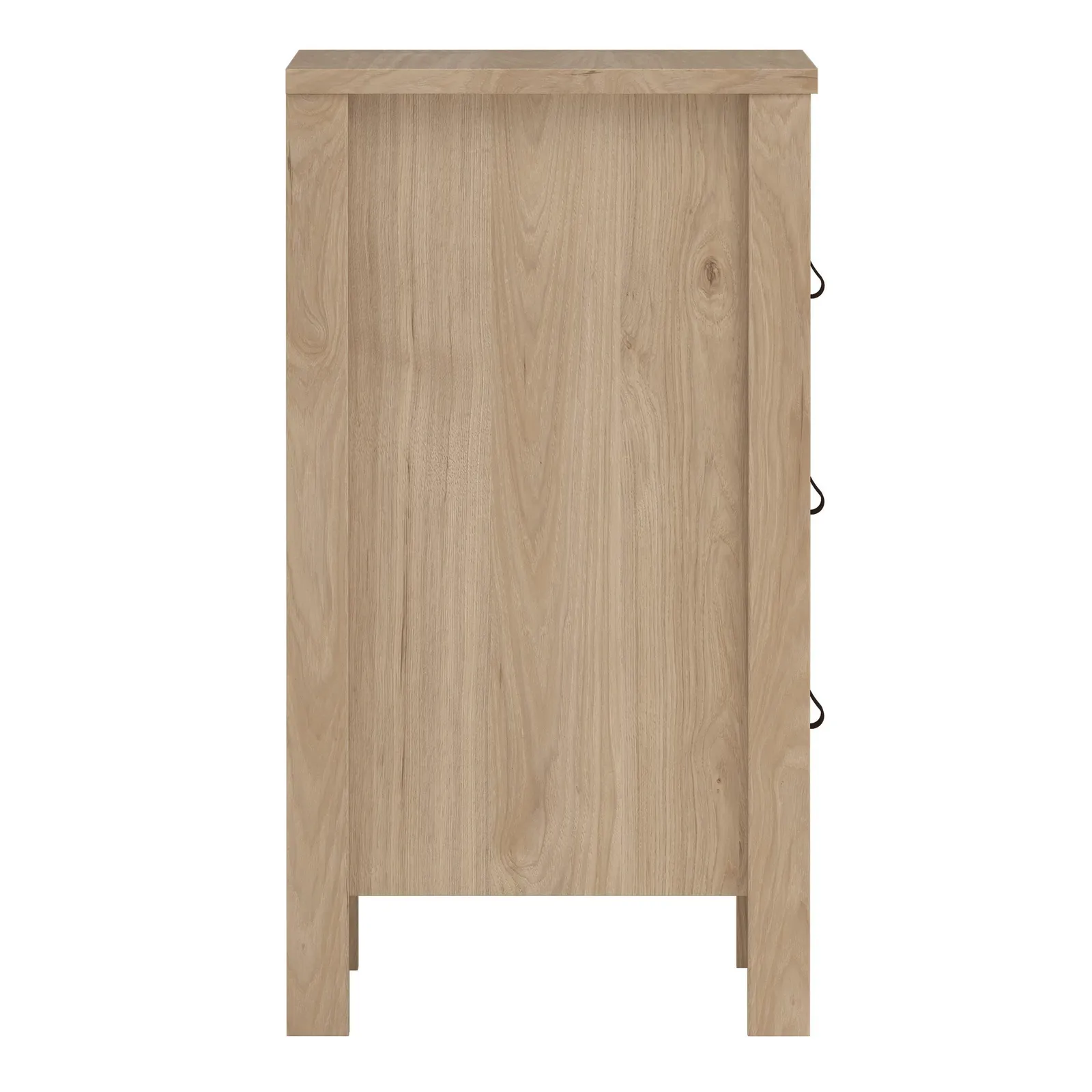 Furniture To Go Barcelona Bedside Table 3 Drawers in Jackson Hickory Oak in Light Oak 4
