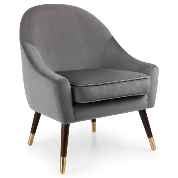 Elliot Velvet Cocktail Chair 2