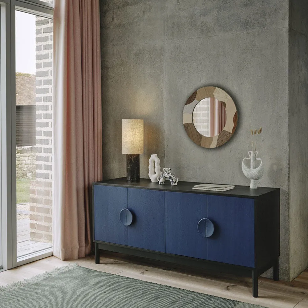 Heal's Tinta Sideboard Red Stain Frame Black Stain Doors 4