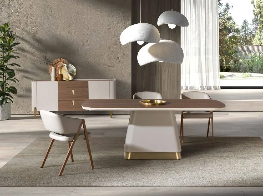 Angel Cerda Model Walnut Rectangular Dining Table, 200x95x76 cm 3
