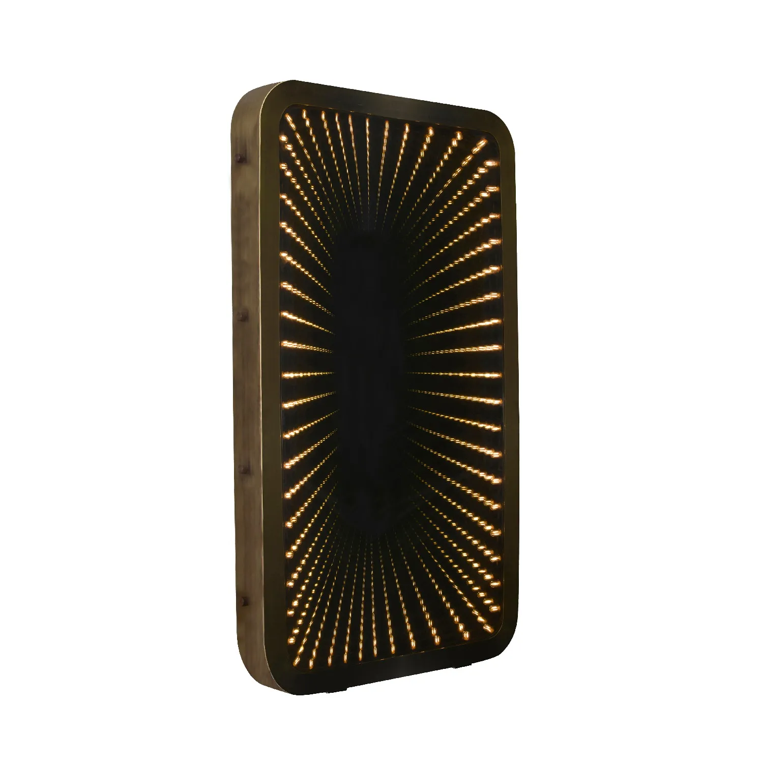 Timothy Oulton Inception Tall Mirror 139X240Cm, Square, Gold Metal | Barker & Stonehouse 4