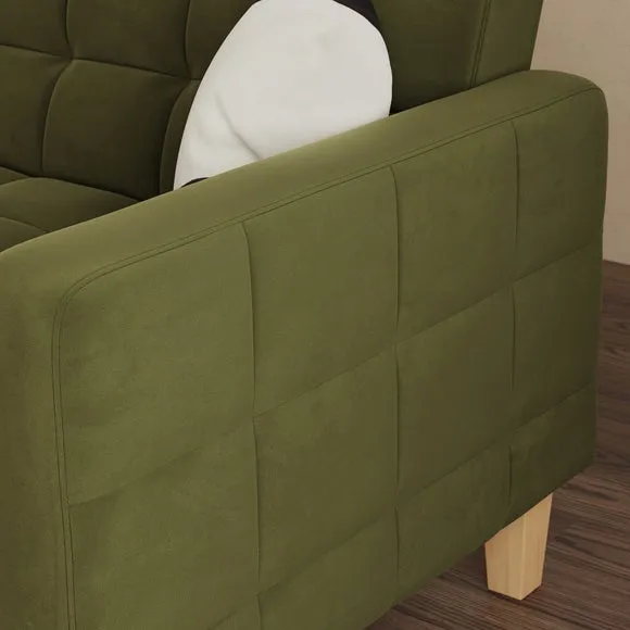 Harlow Velvet Storage Double Sofa Bed 5
