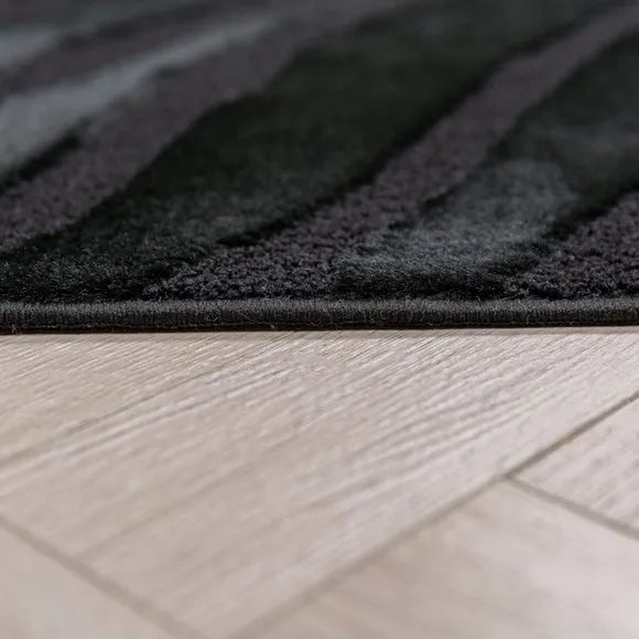 Boucle Carved Zebra supersoft Rug 4