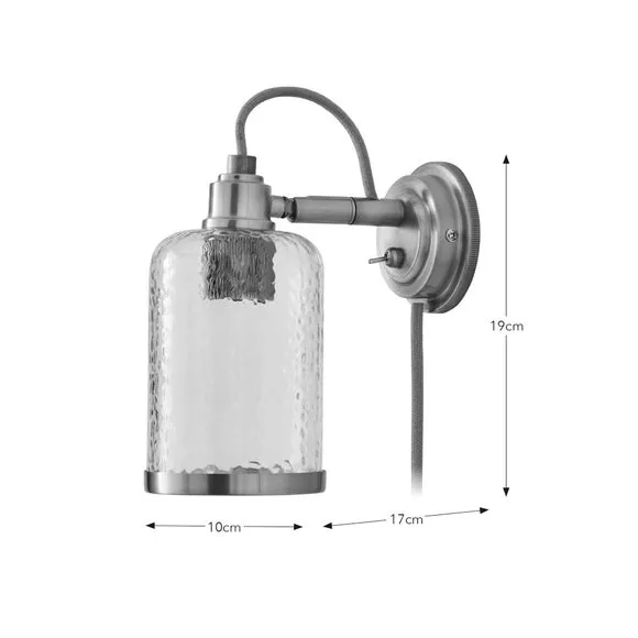 Churchgate Sharnford Adjustable Plug In Wall Light 5