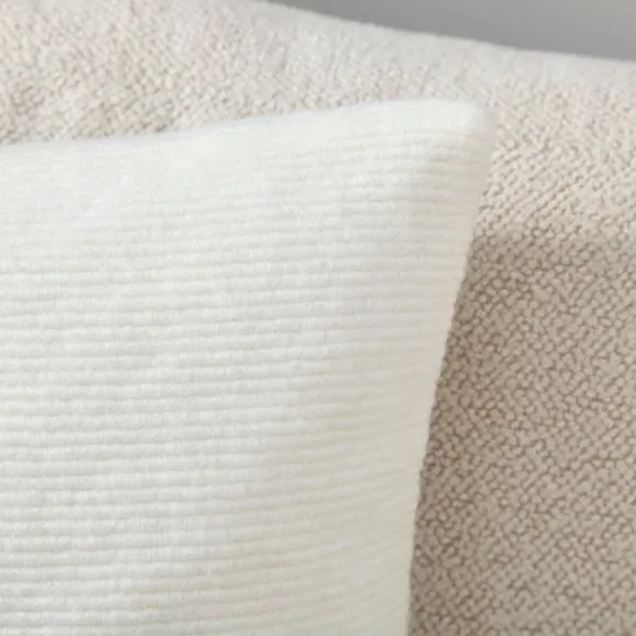 Flaxley Ribbed Square Cushion 2