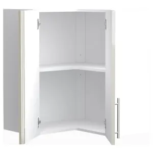 Wickes Orlando Gloss Stone L-Shape Corner Wall Unit - 625mm 2