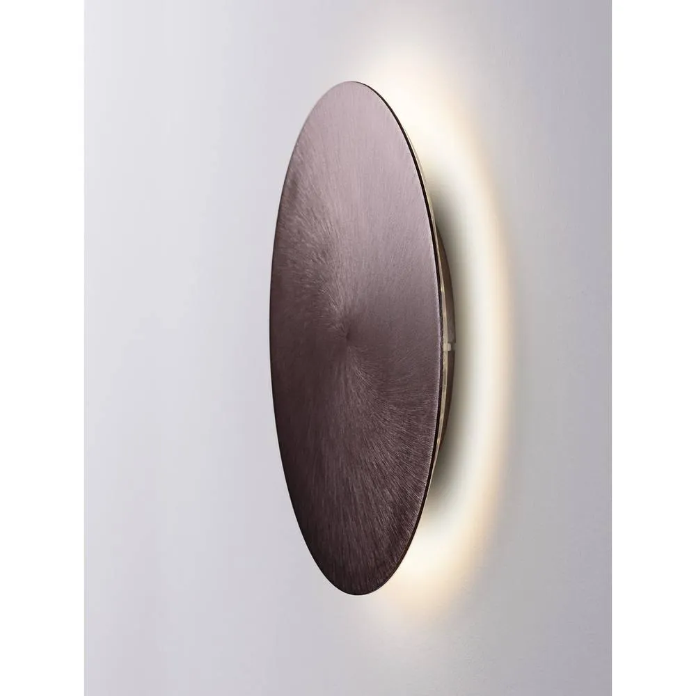Netlighting Cyrcle 22cm Flush Wall Lamp Brushed Coffee LED 12W 720lm 3000K in Brown 5