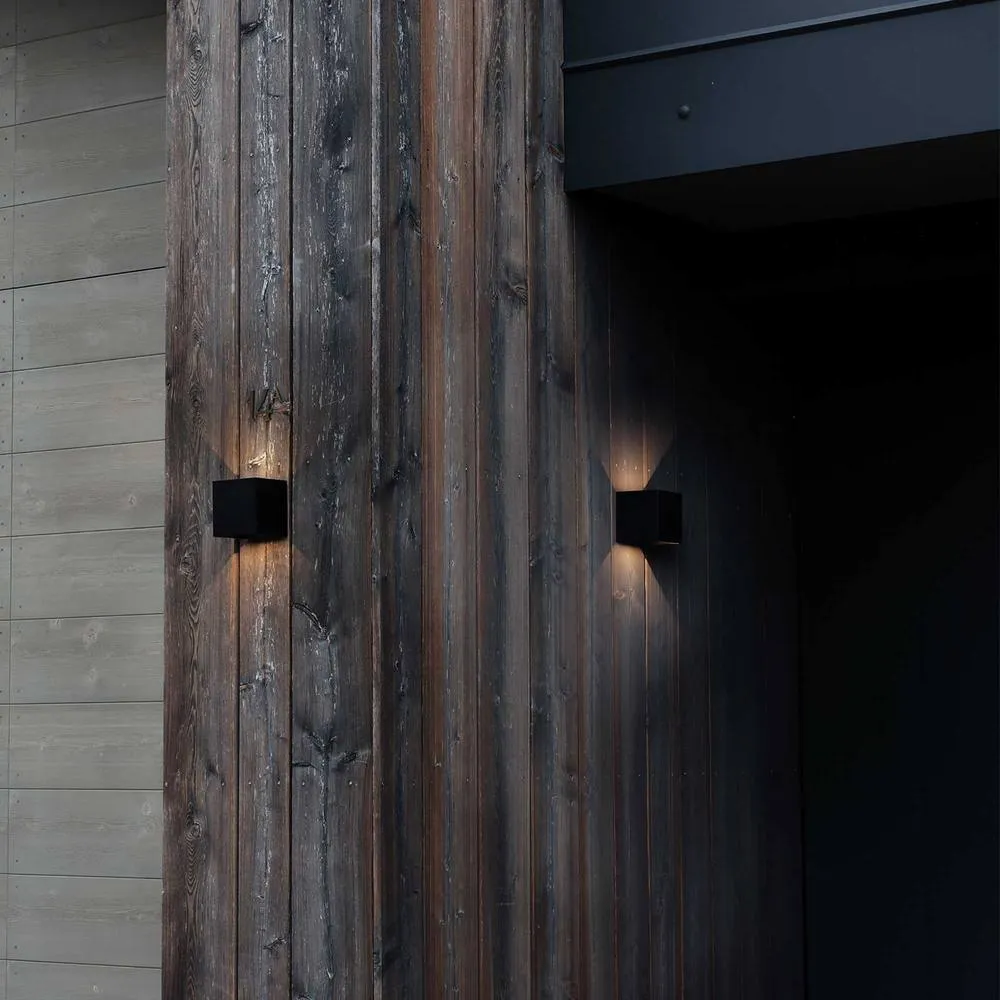 Netlighting Atom 2 Light Outdoor Up Down Wall Lamp Black 1050Lm 3000K IP54 2