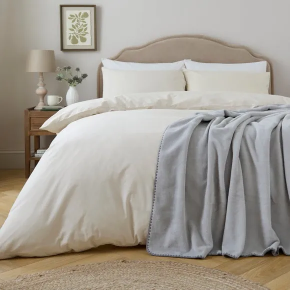 Blanket Stitch Soft Throw