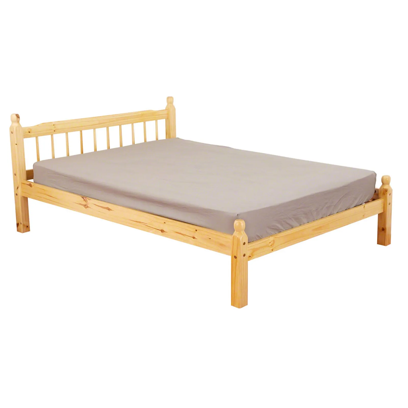 Pamela Honey Oak Wooden Bed Frame Natural