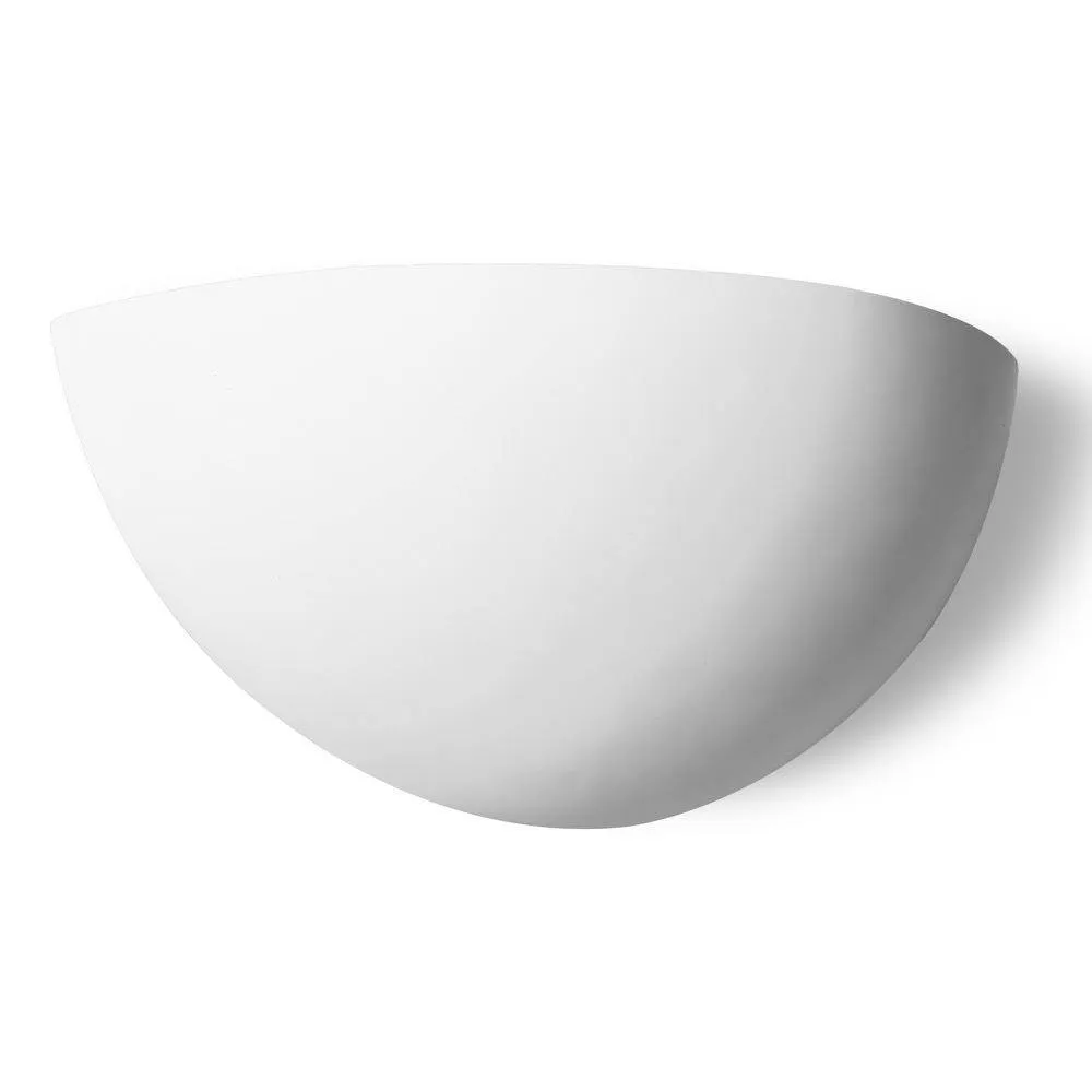 First Choice Lighting Eclipse - White Plaster E14 Wall Light