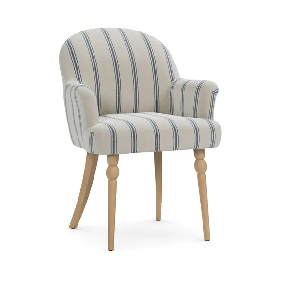 Petit Dining Chair, Folkstone Stripe 6