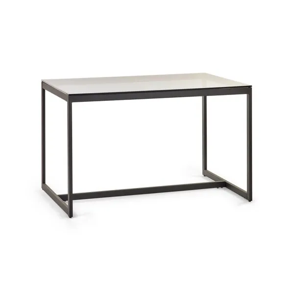 Chicago 4 Seater Dining Table, Smoked Glass 2