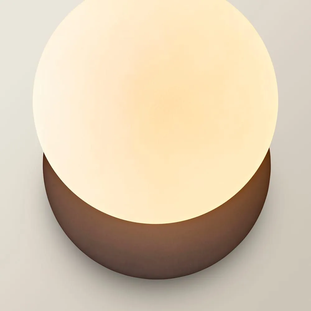 ValueLights Darla Frosted Globe IP44 Rated Bathroom Wall Light in Dark Navy 5