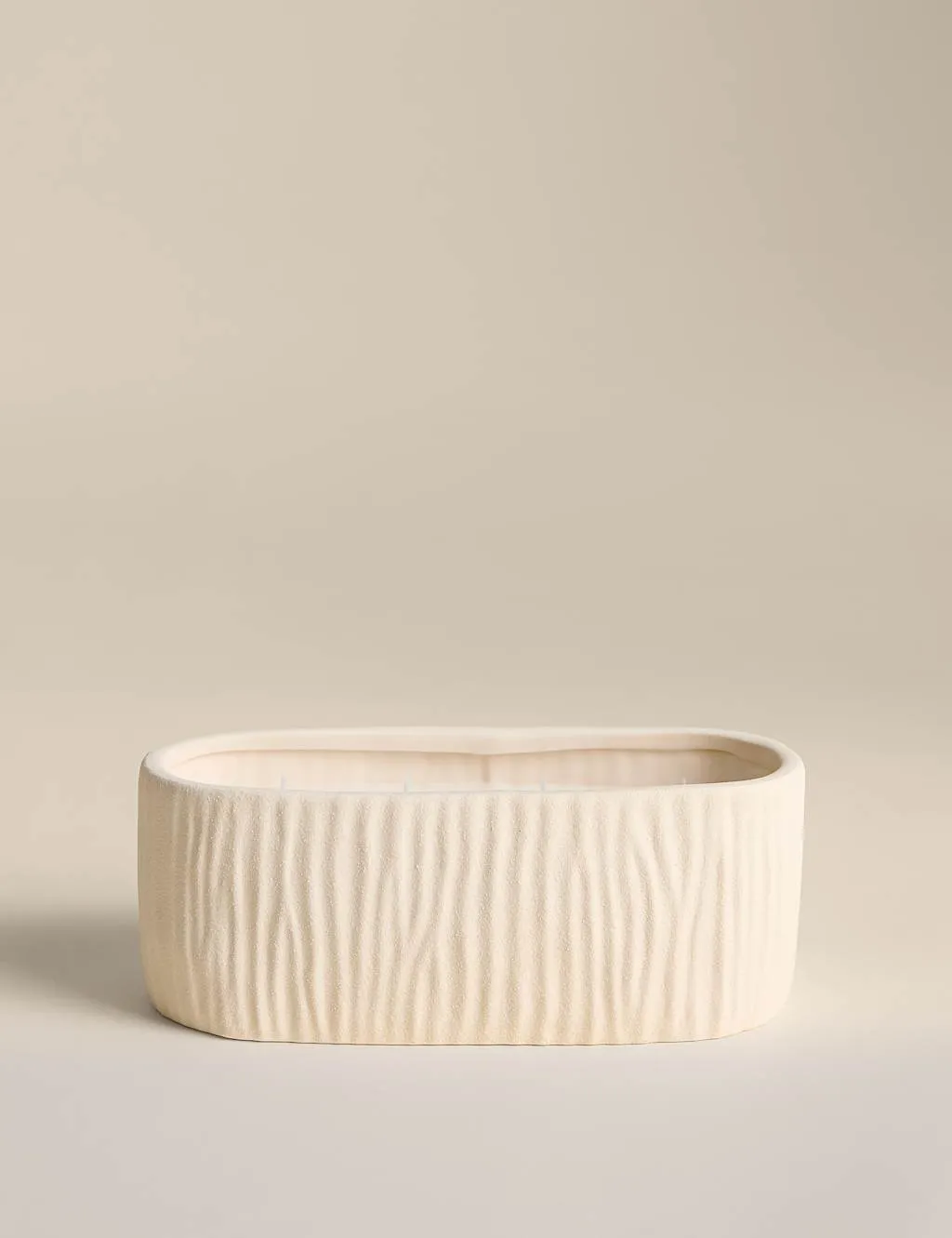 M&S Haze Ceramic 4 Wick Candle Grey