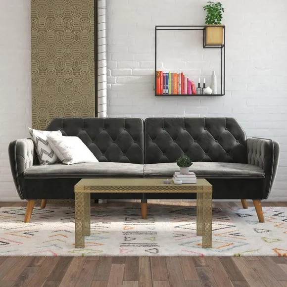 Tallulah Velvet Memory Foam Double Futon 1