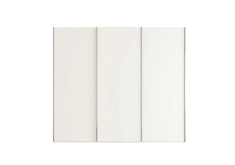 Oxford 3 Door Sliding 250 cm Wardrobe - White