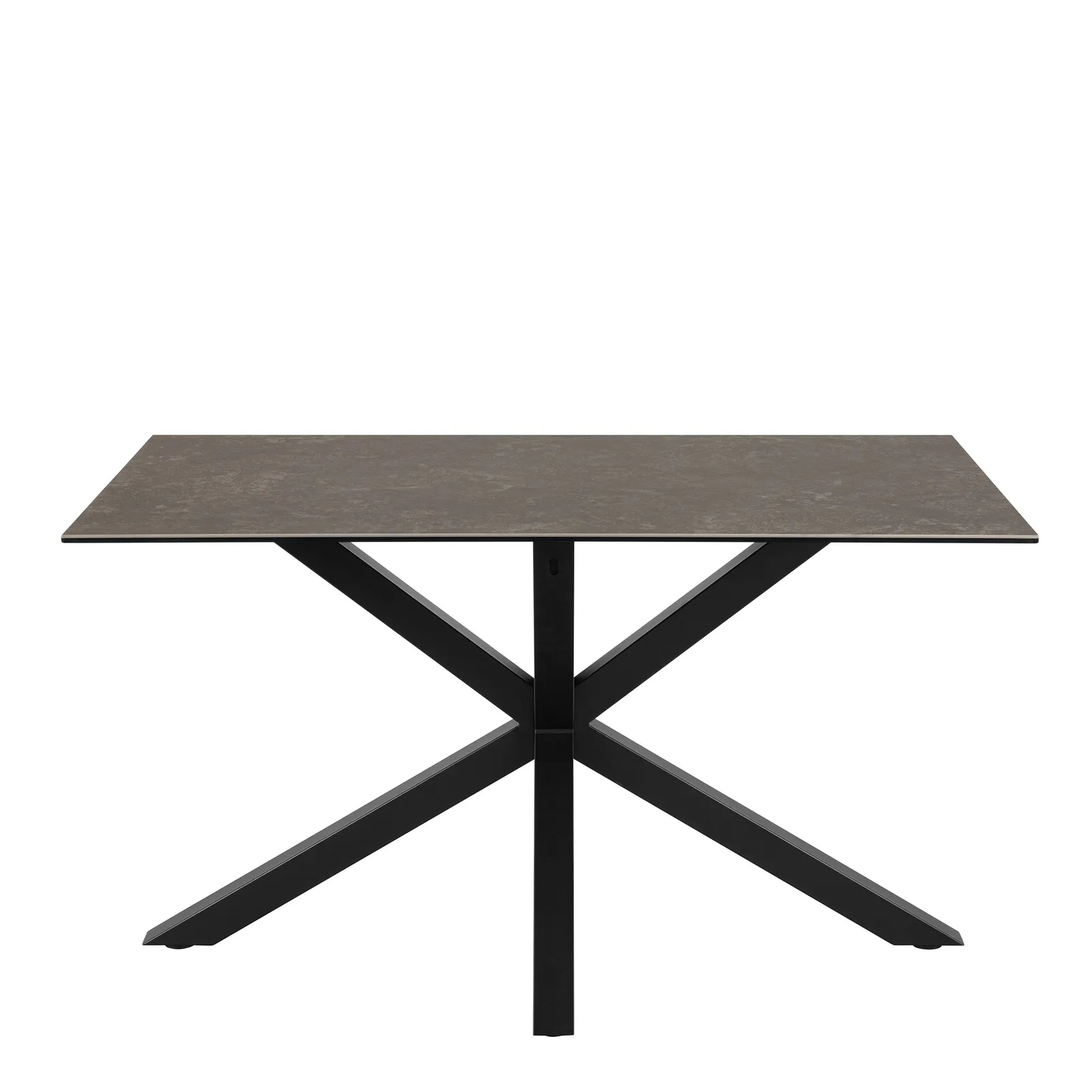 Furniture To Go Heaven Dining Table with Ceramic Black/White/Brown/Grey Top 135cm in Black 2
