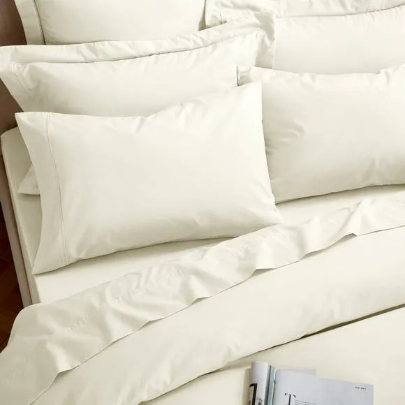 Dorma Crisp & Fresh 400 Thread Count Egyptian Cotton Percale Flat Sheet 3