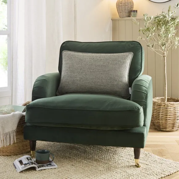 Churchgate Swithland Herringbone Rectangle Cushion Cover 1