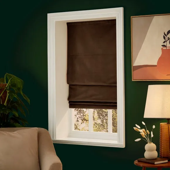 Recycled Velour Roman Blind 2