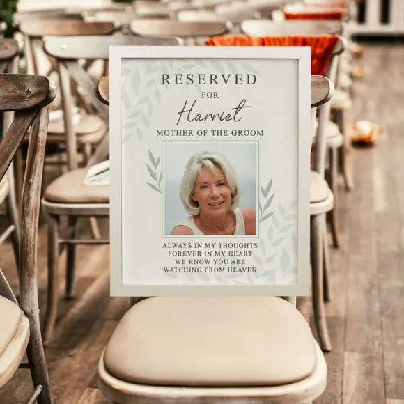 Personalised Reserved For Photo Poster Frame