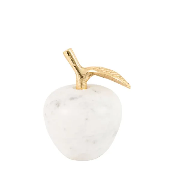 Cedar & Sage Perla Marble Apple Ornament 4