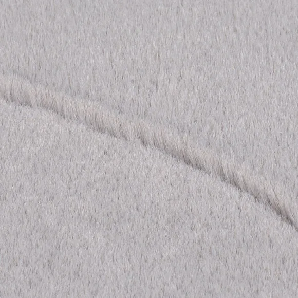 Neve Abstract Faux Fur Wave Rug 2