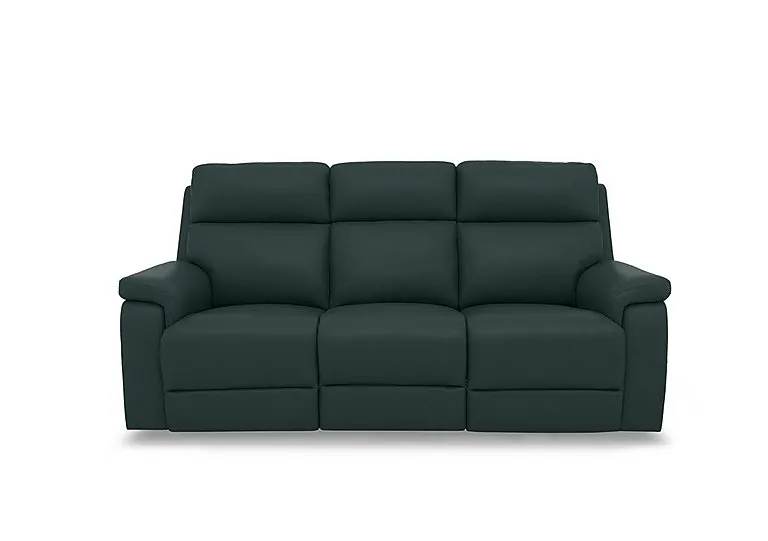 Raven Leather 3 Seater Sofa