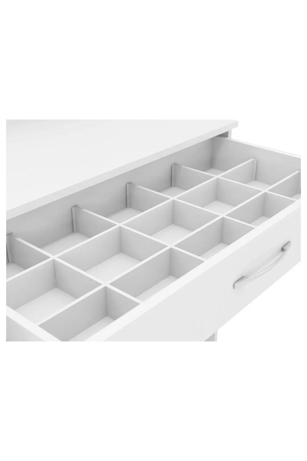 Seconique Nevada Vanity/Dressing Table Set in White 4