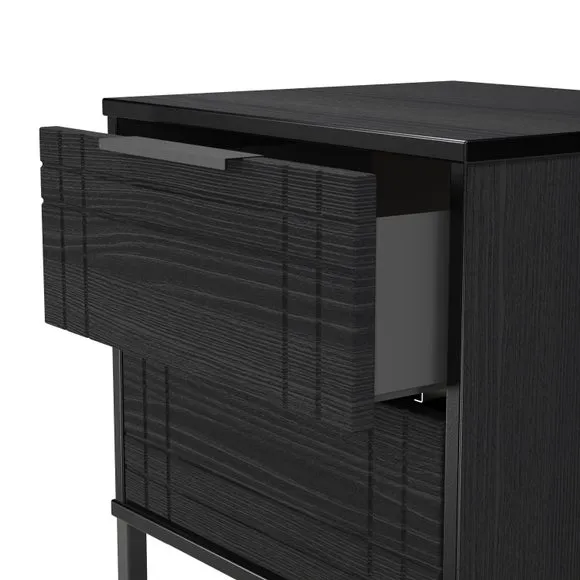 Darlton 2 Drawer Bedside Table 6