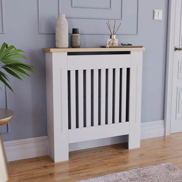 Return - Vida Designs Arlington Radiator Cover, Small White