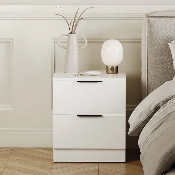 Hayes 2 Drawer Bedside Table 2