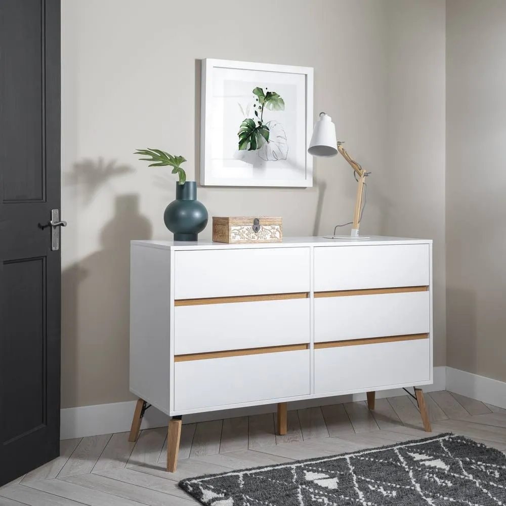 Nöa and Nani Otto Chest of Drawers 6 Drawer in White