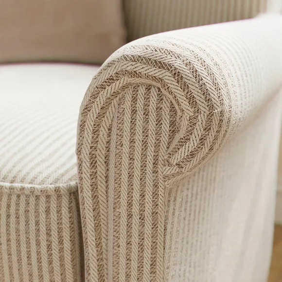 Alba Churchgate Herringbone Stripe Armchair 4