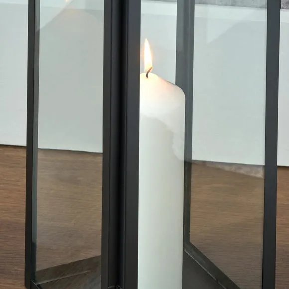 Metal & Glass Lantern 5