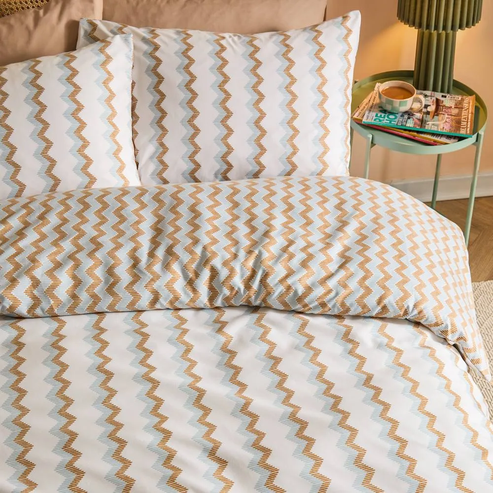 Duvet Day Izzie Reversible Soft Touch Duvet Cover Set in Gold
