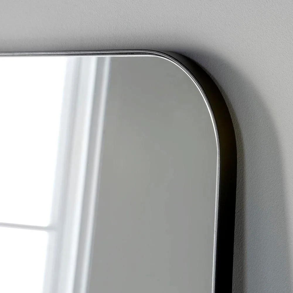 Yearn Mirrors Extra Large Black Curved corner Mirror 180x80cm 3