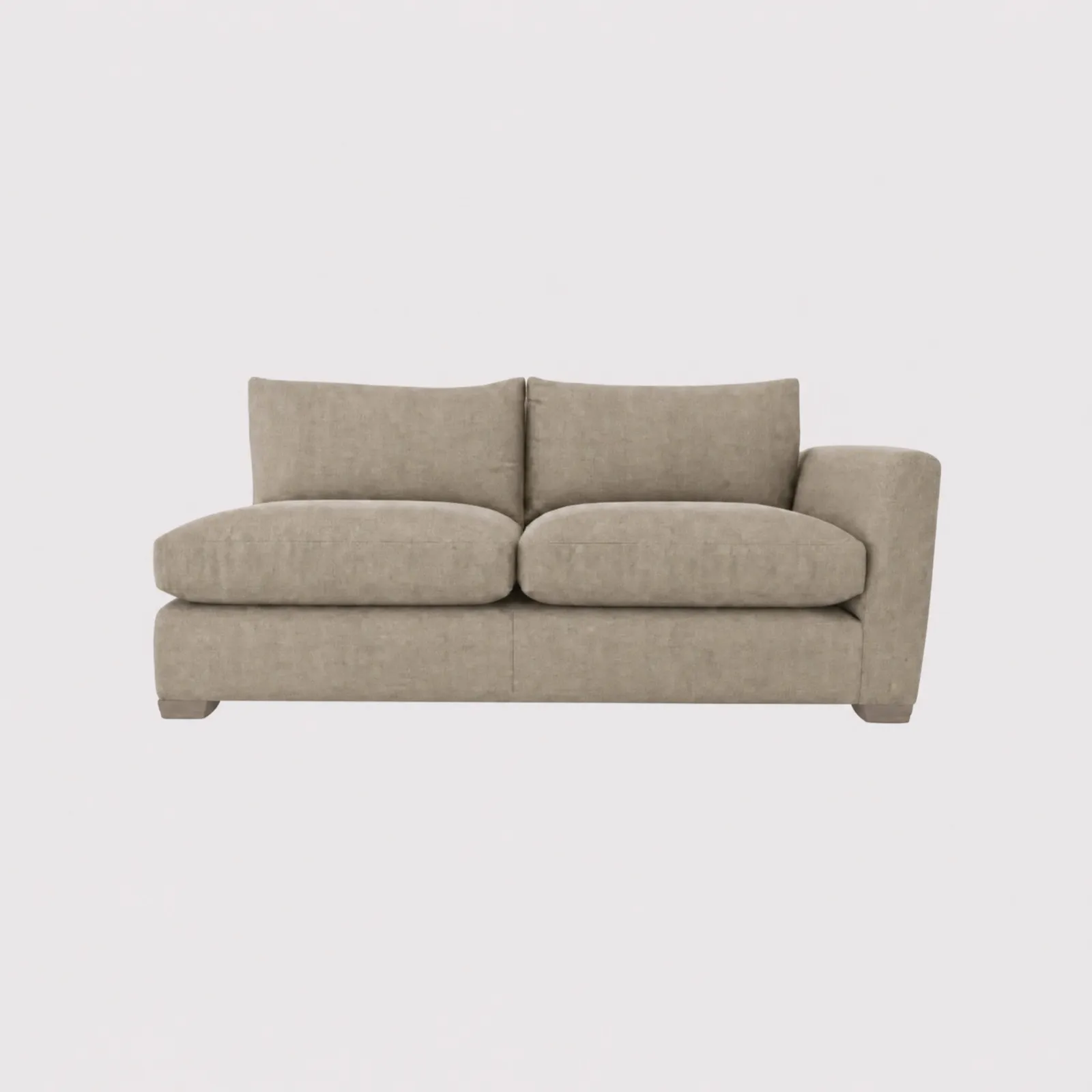 Floyd 1 Arm Sofa Unit Right With Foam, Brown | Barker & Stonehouse 1