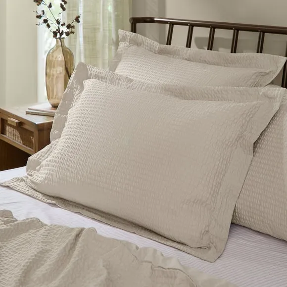Yard Hebden Seersucker 100% Cotton Standard Pillowcase Pair