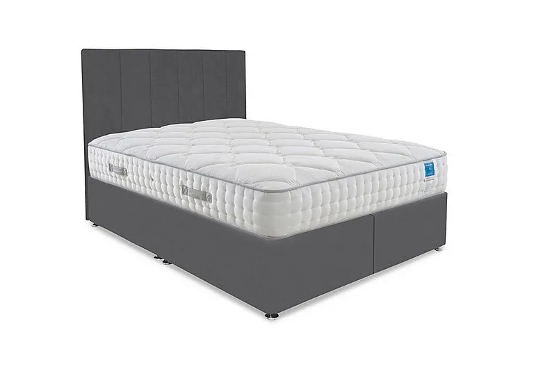 Memory Luxe Divan Set - Super King - Plush Dark Grey