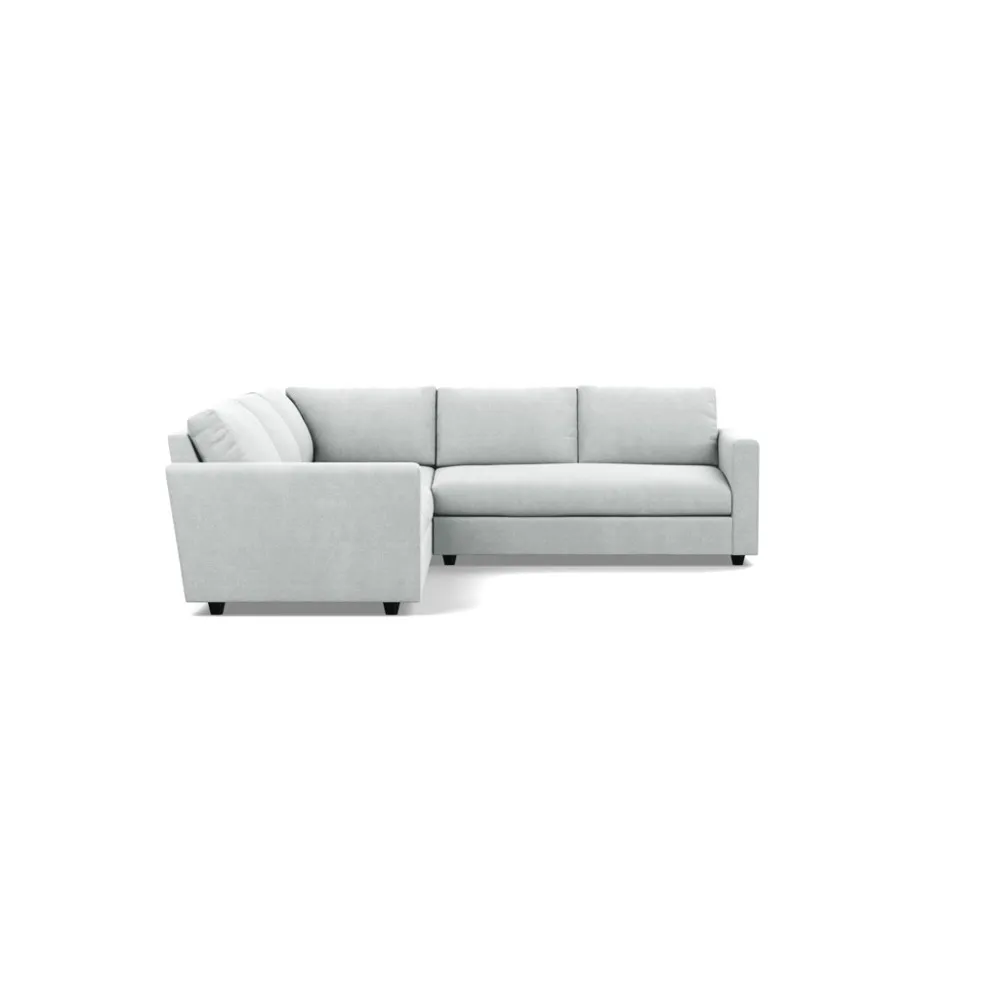 Heal's Nimbus II Large Corner Sofa Broad Weave Tin