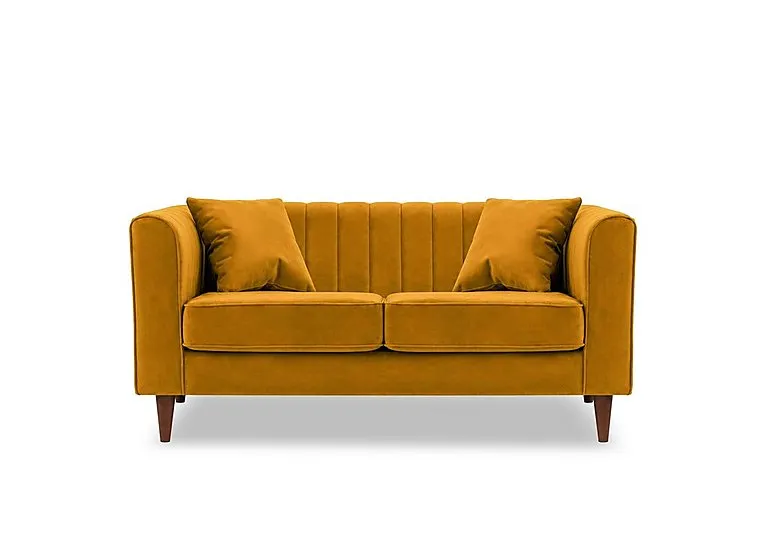 Margo 2 Seater Fabric Sofa - Mustard - Sofas and Armchairs - In Time for Christmas