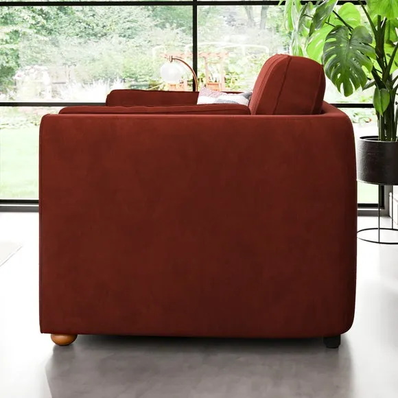 Zoe II Velvet Snuggle Chair 3