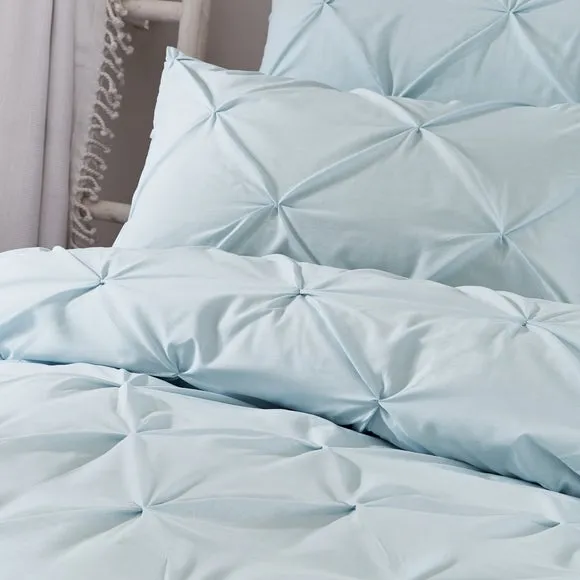 Serene Lara Duvet Cover & Pillowcase Set White 2