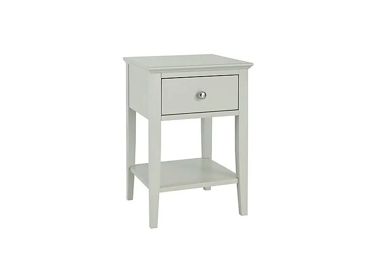 Faye 1 Drawer Bedside Table - Cotton