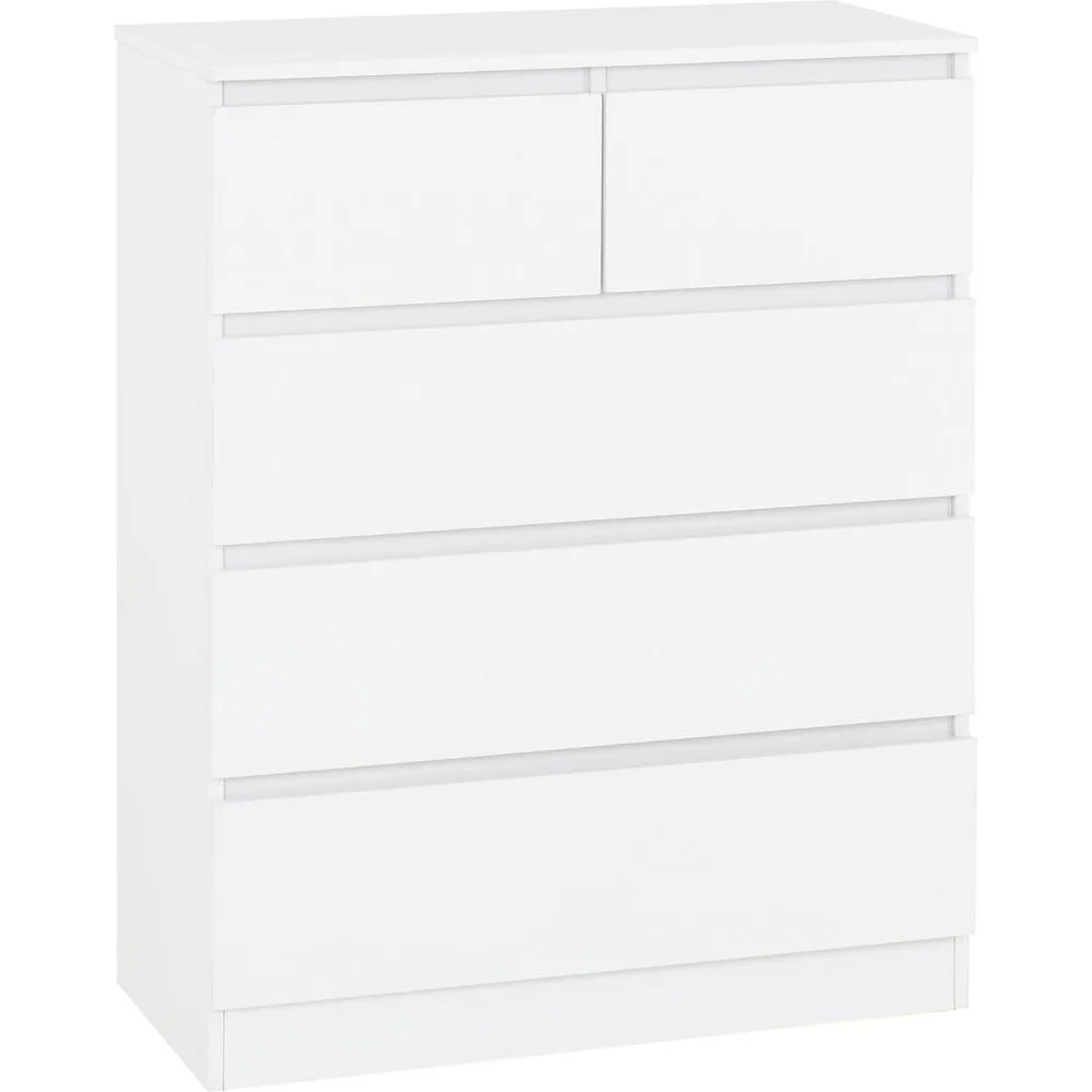Seconique Malvern 3+2 Drawer Chest - White 4